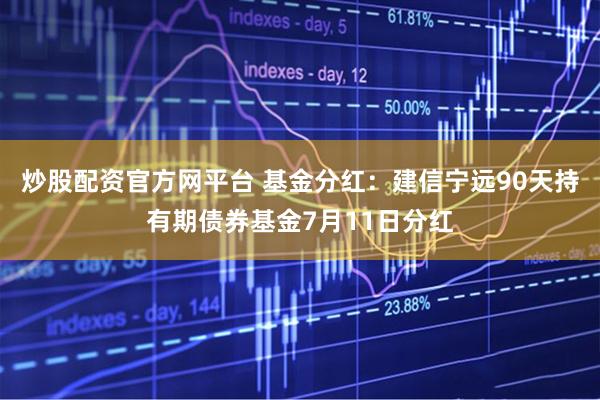 炒股配资官方网平台 基金分红：建信宁远90天持有期债券基金7月11日分红
